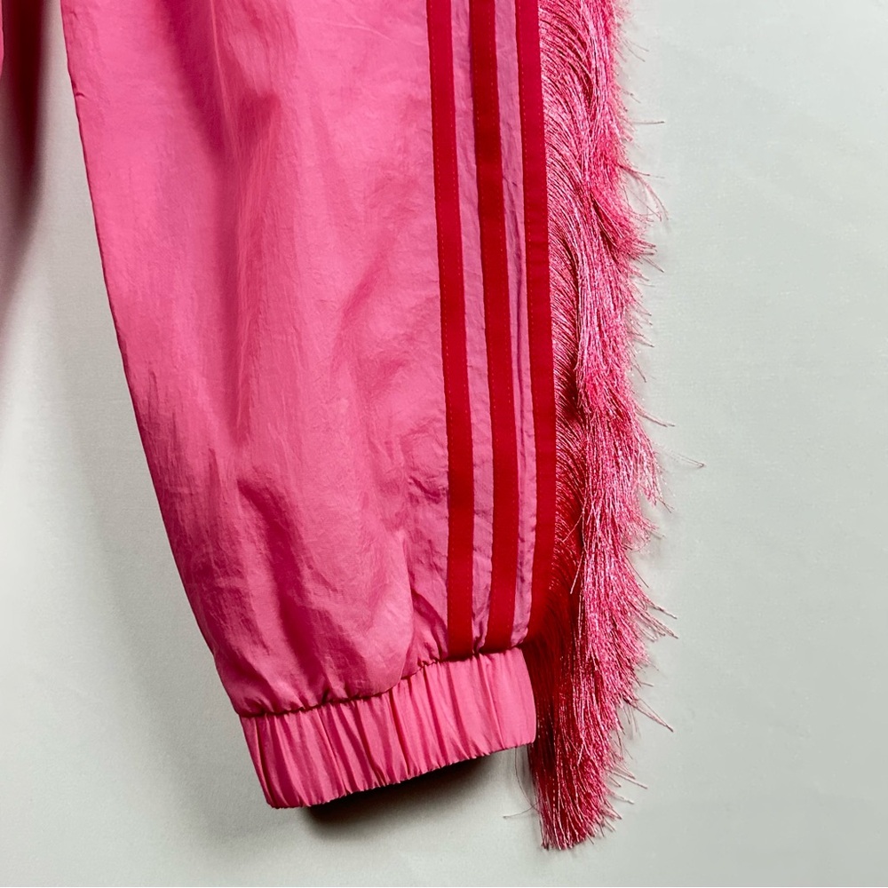 ADIDAS fringe pink 3 stripe track pants - size x-small - Picture 7 of 10